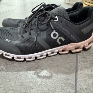 On Running Women's Black and Pink Athletic Shoes